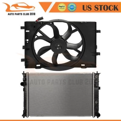 Radiator and Cooling Fan Assembly Fit for 2006 2007 2008 2009 Mercury Milan Foto 1 de 4