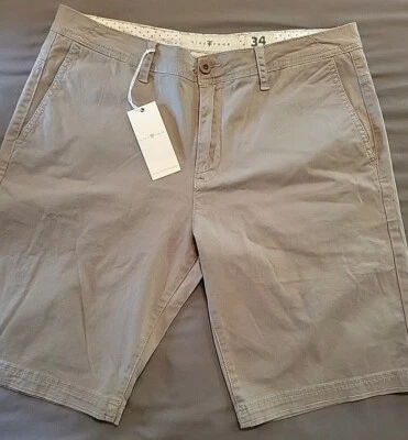 Pantalones Cortos Chinos de Verano Five Four Los Angeles Para Hombres Talla 34 Gris Marion Classicore  Foto 1 de 4