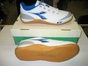 Diadora Sala Indoor Soccer Shoe White/ Blue