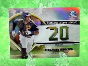 Termarr Johnson - Scouts Top 100 - 2023 Bowman BTP-20 Pittsburg Pirates Rookie - Picture 1 of 11
