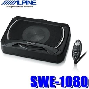 ALPINE SWE-1080 Powered SUB WOOFER 160w Amplifier Built-in Remote Controller - Picture 1 of 1
