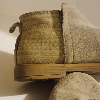 TOMS Big Kids Niñas Deia Gamuza Botín Desierto Taupe Talla 4 M Buen Estado EU 36 Foto 1 de 4