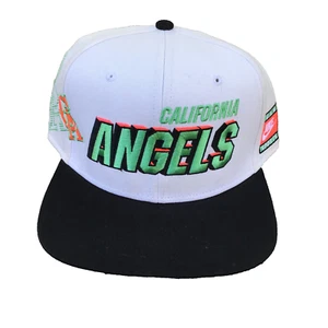 California Angels Retro Team Nike Hat Snapback Cap MLB Green Pink *STAINED* LA - Picture 1 of 14