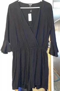 Express Romper Jumpsuit Womens Medium Black One Piece Brand New With Tags - Picture 1 of 7