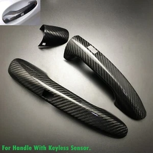 Real Dry Carbon Fiber Keyless Sensor Door Handle Cover Fits 18-23 C238 E450 E53 - Bild 1 von 4