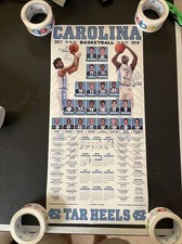 2017-18 University of North Carolina Tarheels basketball schedule Poster
