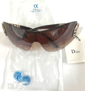 D I O R PURPLE SUNGLASSES MODEL TZ8649 SIZE 70 12 128 BROWN FRAME MADE IN ITALY - Picture 1 of 13