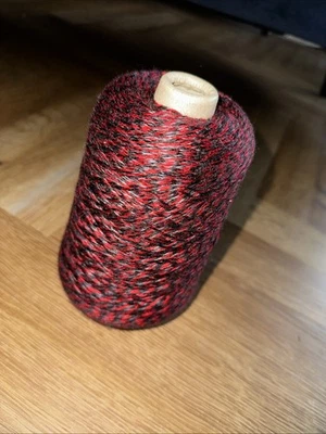 Dark Red and Green Machine Knitting Wool Yarn - Image 1 of 2