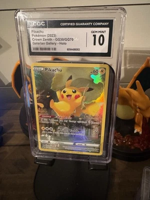 CGC 10 Pikachu GG30/GG70 Crown Zenith Galarian Gallery Pokemon Graded Card 2023 - Image 1 of 2