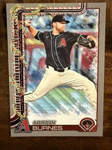 Corbin Burnes 2025 Topps Holiday argento glitter parallelo #H185 Arizona - Foto 1 di 4