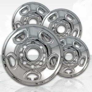 16" Chrome Wheel Skins (Set of 4) for 2017 Chevy Express - Imagen 1 de 12
