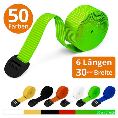 Lashing Strap with Clamp Lock 30mm - 50 Colours - 1-5m Length - Suitcase Strap Webbing - Image 1 of 4
