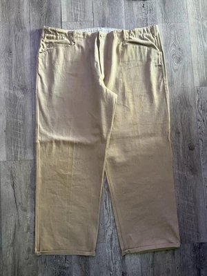 Jeans cáqui vintage década de 1990 County FB 50x32 - Imagem 1 de 4