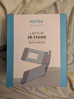 Height Adjustable Aluminum Laptop Stand for Ergonomic Workspace Setup, Dual F... - Image 1 of 4