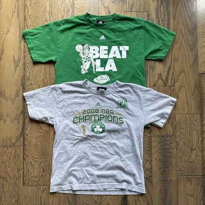 Camiseta Adidas Boston Celtics 2008 NBA Championship & Beat LA juvenil talla grande Foto 1 de 4