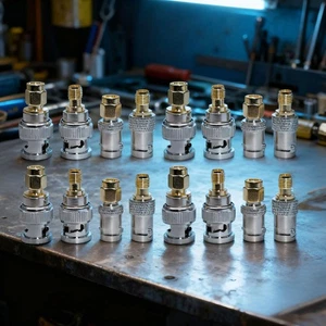 16PCS BNC a SMA Tipo Maschio Femmina Connettore RF Adattatore Test Convertitore KitqCd7 - Foto 1 di 10