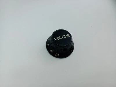 90's Carvin Volume Control Knob Set Screw Top hat Black - Image 1 of 4