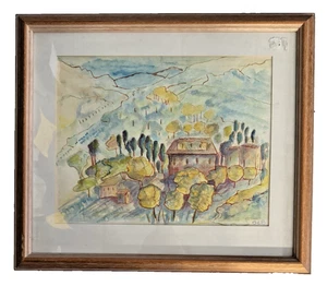 Original Watercolour “Italian Autumn” by Dee Buttle, Signed - Picture 1 of 7