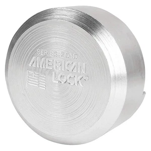 AMERICAN LOCK A2010KA Keyed Padlock,1 23/32 in,Round,Silver 48RG88 - Picture 1 of 1