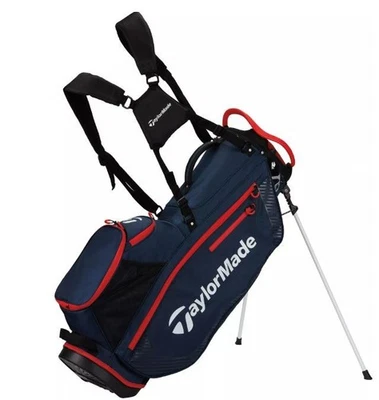 Сумка для гольфа TaylorMade 2023 Pro Stand Carry 8 направлений темно-синяя/красная с дождевым капюшоном новая - Изображение 1 из 4