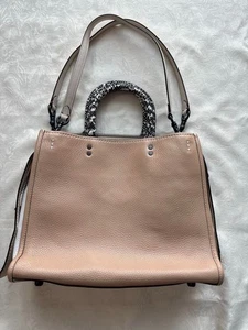 COACH ROGUE 30 Colorblock Snakeskin Detail SATCHEL Bag Tote EXOTIC 58966 - Picture 1 of 5
