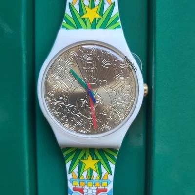 Часы Swatch SUOZ210 Mumu-Cucurrucu. 2016 Новый и неиспользованный в оригинальной упаковке - Изображение 1 из 4