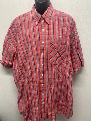 Cutter & Buck Men's sz 3XT Button Down Shirt Plaid Short Sleeve Collared Shirt - Image 1 of 4