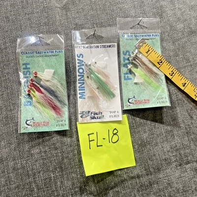 LOT OF 12 Saltwater Flies - Fly Fishing - Worldwide Sportsman - Guide's Choce