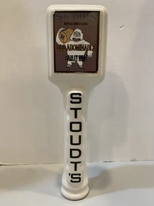 VINTAGE STOUDT'S Brewing BEER TAP HANDLE EST.1987 Closed Down changeable labels - Picture 1 of 19