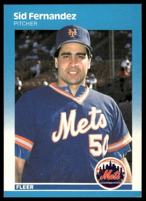 1987 Fleer #8 Sid Fernandez [GOATCARDS] - Image 1 of 2