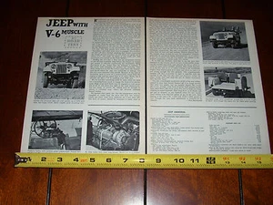 1966 JEEP UNIVERSAL 4WD - ORIGINAL VINTAGE ARTICLE - Picture 1 of 3