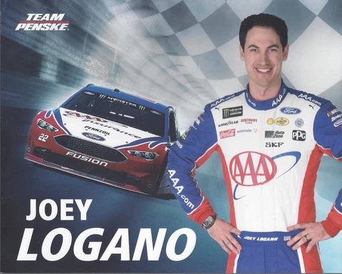 2018 JOEY LOGANO "AAA AUTO" #22 NASCAR MONSTER ENERGY HERO CARD POSTCARD Cover