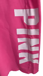 NEW Victorias Secret PINK Sweatpants MEDIUM Fleece Heritage Atomic Pink NB76-123 - Picture 1 of 4