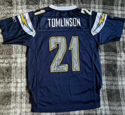 Camiseta De Colección NFL Reebok San Diego Chargers #21 LaDainian Tomlinson Juvenil M 10-12 Foto 1 de 4