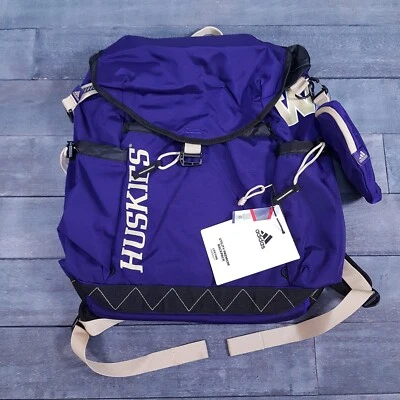 Mochila ADIDAS Collegiate Washington Huskies Utility Premium Púrpura Dorado Foto 1 de 4