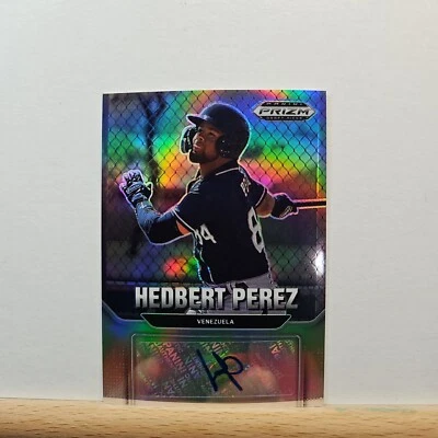 2022 Prizm Draft Picks Baseball Hedbert Perez Autograph SILVER Prizm # AU-HP - Image 1 of 2