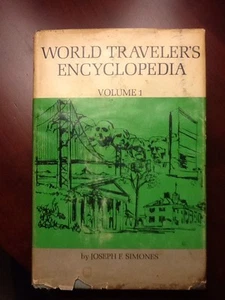 World Traveler's Encyclopedia Volume 1 By Joseph F. Simones -Signed 1965 - Picture 1 of 6