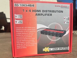 CalRad 1 x 4 HDMI DISTRIBUTION AMPLIFIER - Picture 1 of 4