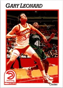 1991-92 NBA Hoops - #334 Gary Leonard (RC) - Picture 1 of 2