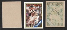 1988 O-Pee-Chee Astros' Nolan Ryan Blank-Back & "Kiss-Print Back" Pair