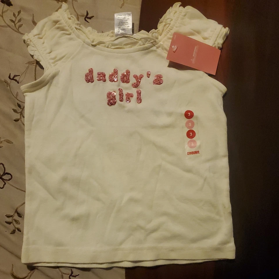 Camiseta Top Lentejuelas Gymboree Niñas Nueva Con Etiquetas Papá Niña Foto 1 de 1