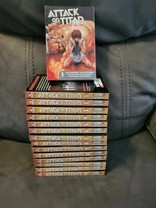 Attack on Titan Anime Manga Book Set (Volume 1-14, by Hajime Isayama) - Picture 1 of 1