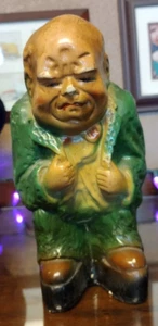 Vintage Carnival Prize Chalkware Winston Churchill Pants Down/Pooping - Picture 1 of 9