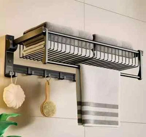 Französischer Gepäck Handtuchhalter Zug Wandhalter Vintage Luxus - Bild 1 von 6