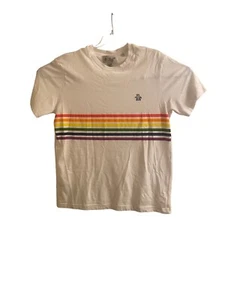 Original Penguin Men's White Pride Rainbow Shirt Size XL Penguin Logo $49 MSRP - Picture 1 of 5
