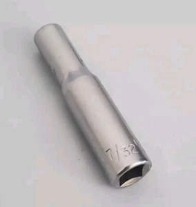 Vintage Craftsman USA V 43572 1/4" Drive 7/32" 6 Point Deep Socket SAE  - Picture 1 of 8