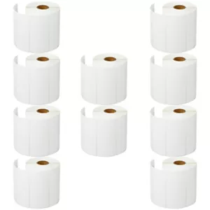 10ROLL Perforated 750 Address Barcode Labels P/R 4"X2" For Zebra LP-3842 GC420D - Picture 1 of 12