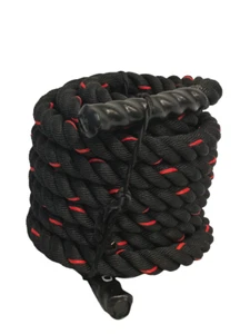 Barra de hierro 40 ft cuerda de batalla 1,5 pulgadas polietileno Dacron ejercicio y cuerda de entrenamiento fuerza - Imagen 1 de 2