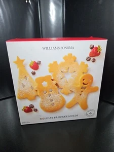 WIlliams Sonoma stampo per pancake albero di Natale pan di zenzero pupazzo di neve fiocco di neve - Foto 1 di 12