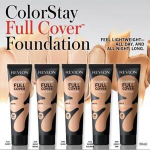 REVLON Colorstay Full Cover Matte Foundation 30ml All Shades  *NEW & Original*